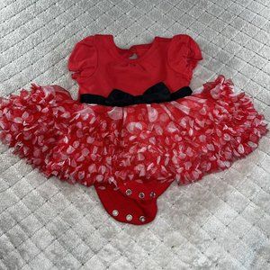 Disney Store Minnie Mouse Costume Bodysuit for Baby Red Size 0–3M